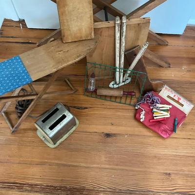 UBB1450 Antique Children's Ironing Boards with Accessories