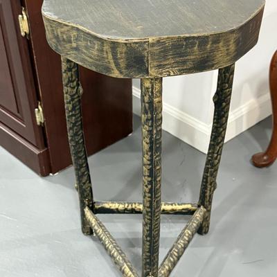 Metal side table