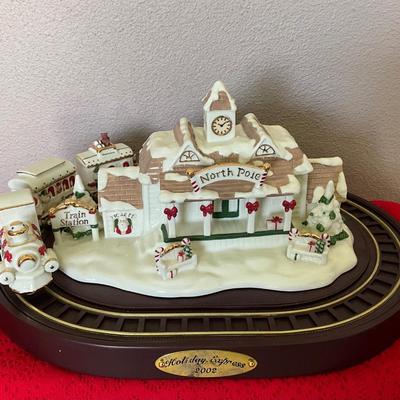 Avon Holiday Express Porcelain Train, North Pole Collection 2002