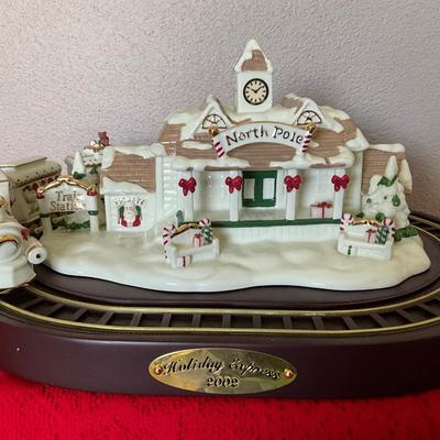 Avon Holiday Express Porcelain Train, North Pole Collection 2002