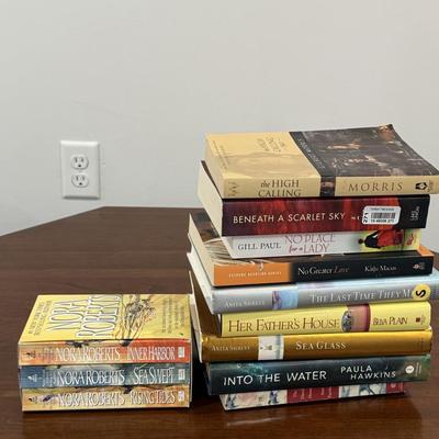 Lot of books including Nora Roberts