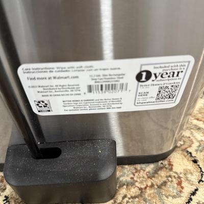 Metal garbage can