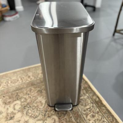 Metal garbage can