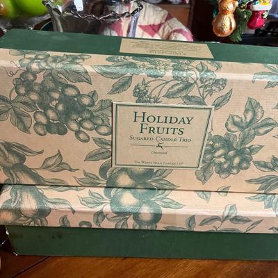 UBC1490 Holiday Set with Fruit Candles Lot
