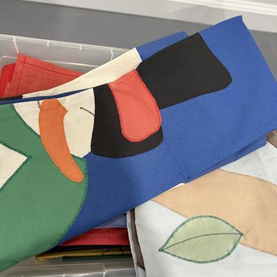 Large bin of flags for all holidays and more!