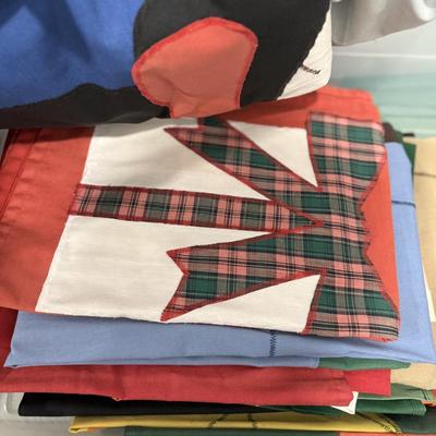 Large bin of flags for all holidays and more!
