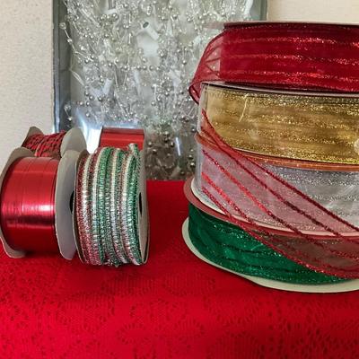 New Christmas Lights and Ribbon
