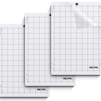 StandardGrip Cutting Mat for Silhouette Portrait(8x12 inch 3 Mats) Standard Adhesive Sticky Quilting Cut Mats Replacement Accessories for...