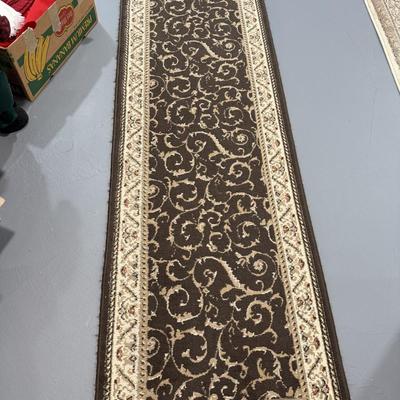 Brown and cream runner 7.7x2