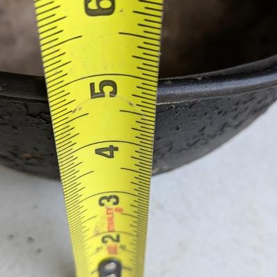 Antique Primitive Cast Iron Hanging Pot 10 1/4" (G)