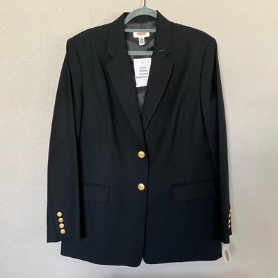 New Talbot Black Blazer with gold buttons Size 16