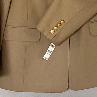 Talbots Taupe Blazer with gold buttons size 16