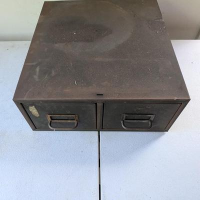 Vintage Metal File Box (G)