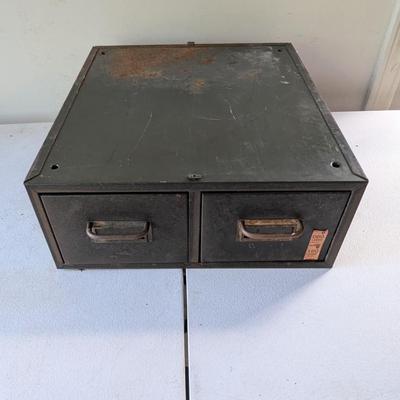 Vintage Metal File Box (G)