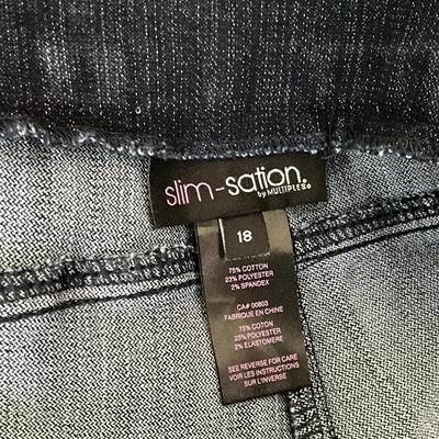 Tops XL, Laura Ashley Black, Escape Pink Slim-Sation Jeans 18