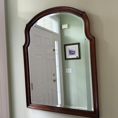 Entryway Bombay demilune table and mirror