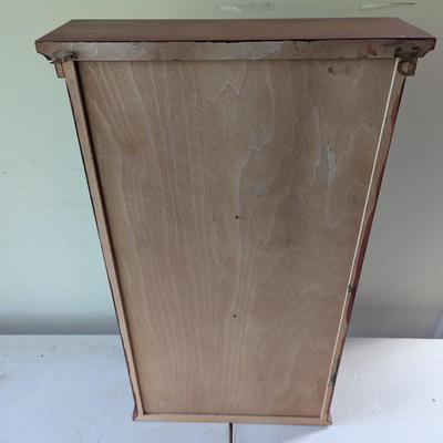Vintage Wooden Spice Rack/Plate Holder 3 Shelves & 2 Drawers 23" Tall (DR)