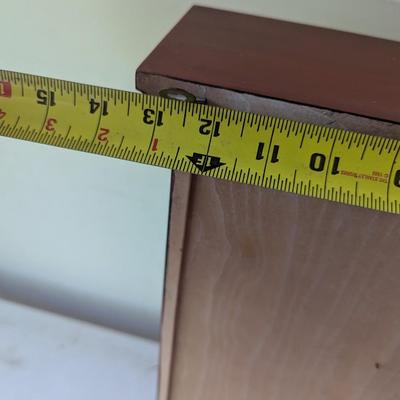Vintage Wooden Spice Rack/Plate Holder 3 Shelves & 2 Drawers 23" Tall (DR)
