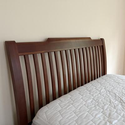 Beautiful wood queen bed