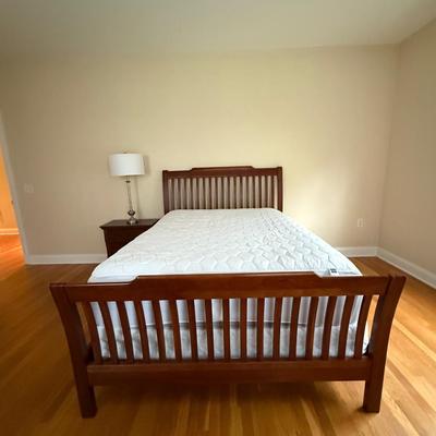 Beautiful wood queen bed