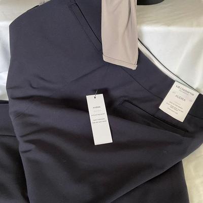 NEW Liz Claiborne Navy Slacks 16, Sympli Gray top 16, Chico solid Navy Turtleneck Sweater 3, Aqua top 14