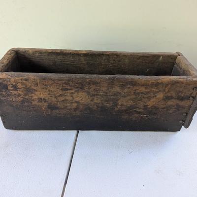 Primitive Hand Made Wooden Box (G)
