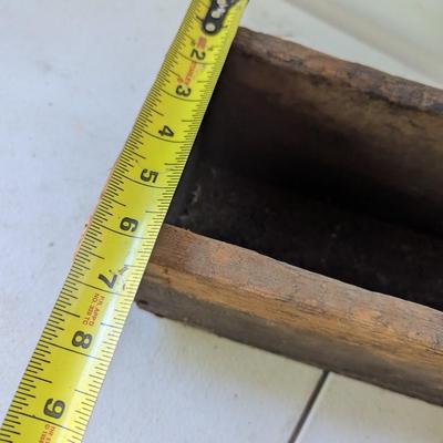 Primitive Hand Made Wooden Box (G)