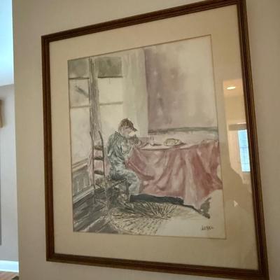 J O’Neil child at table print