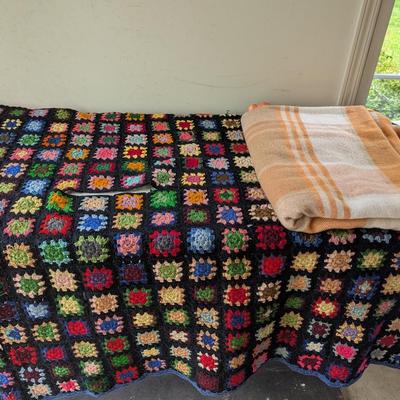 Hand Made Crocheted Blanket (G)