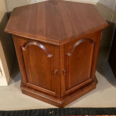 Hexagon cabinet with storage