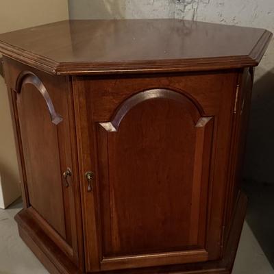 Hexagon cabinet with storage