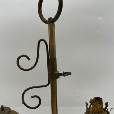 Vintage Florentine Brass Oil Lamp