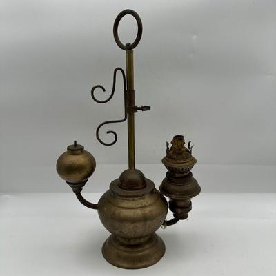 Vintage Florentine Brass Oil Lamp