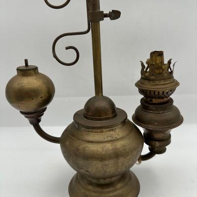 Vintage Florentine Brass Oil Lamp