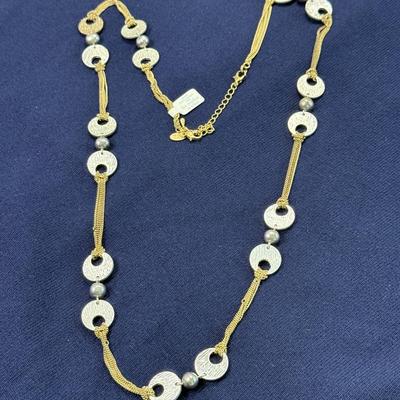 New Lia Sophia Necklace Gold/silver tones collection from Kiam Family 30” w/3” ext