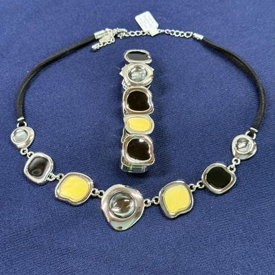 New Lia Sophia Neckace 15” w/3” ext and 7” Stretch Bracelet