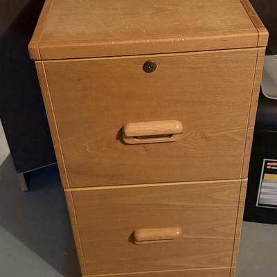 Wood file cabinet