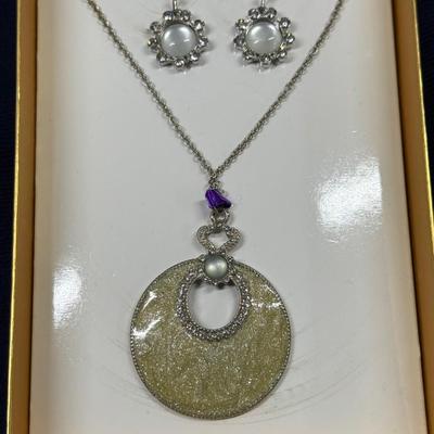 New Necklace and Pierced Earrings