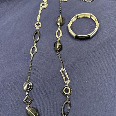 New Lia Sophia Necklace 32” s/3” ext and Bracelet