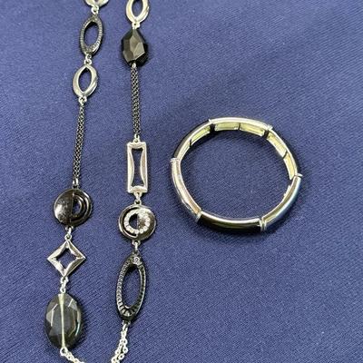 New Lia Sophia Necklace 32” s/3” ext and Bracelet