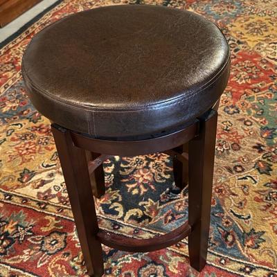 Leather top stool