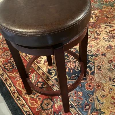 Leather top stool