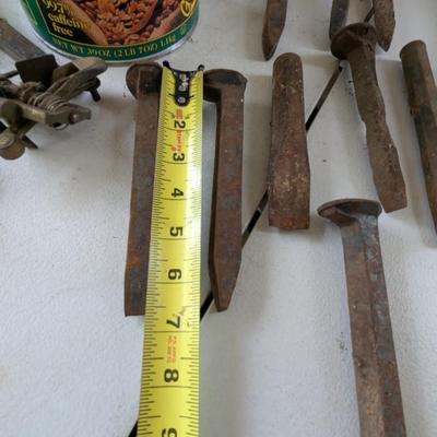Antique Railroad Spikes Train Nails (G)