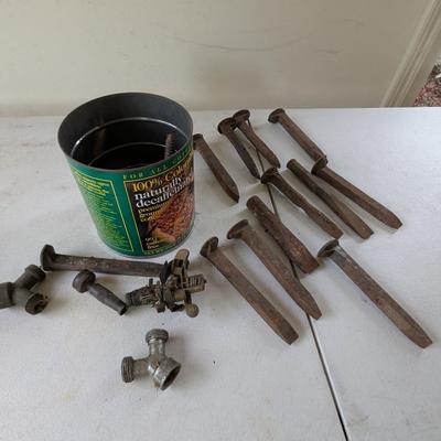 Antique Railroad Spikes Train Nails (G)
