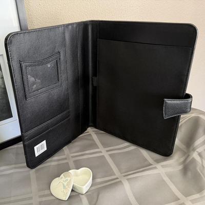 New Photo Frames, Glass Heart Trinket Box, Black Leather Binder Organizer