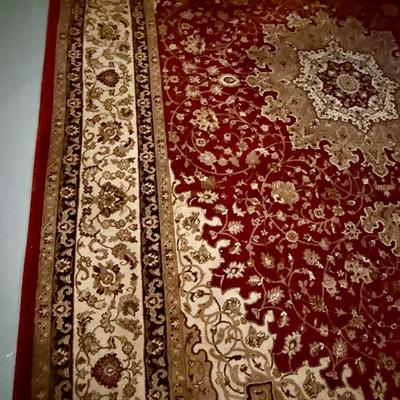 Beautiful Izmir 8x11 red, cream and black rug
