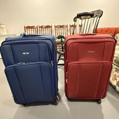 Two Crewline suitcases