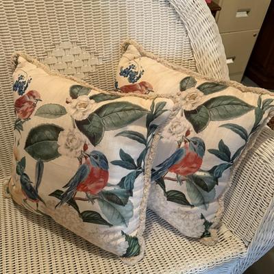Two pretty throw pillows