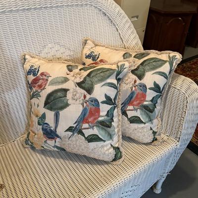 Two pretty throw pillows