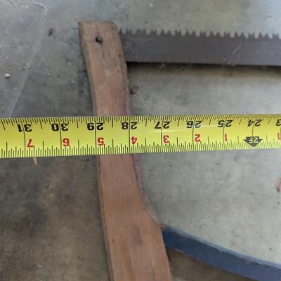 Vintage Buck Saw Bow Saw Cross Cut Primitive #6 (G)